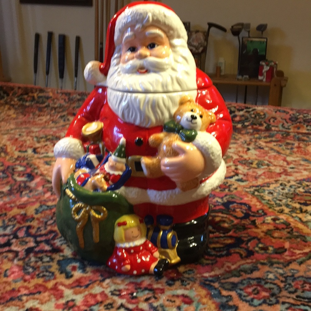 Santa cookie jar
